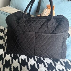 Vera Bradley Black Weekender/Traveler Bag